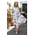Women Casual Long Sleeve Chiffon Lace Dress
